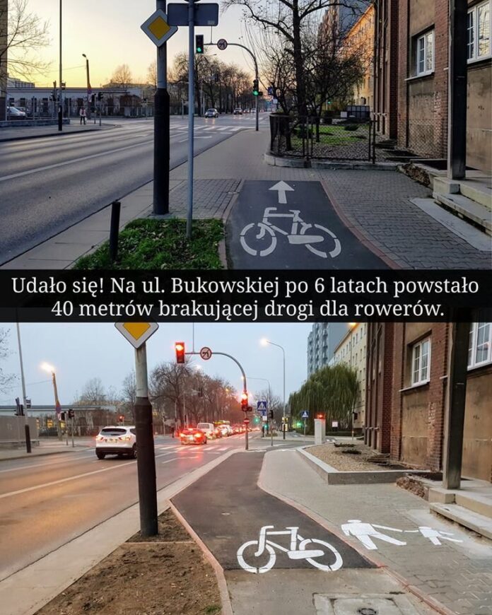 Droga rowerowa Bukowska/Polna