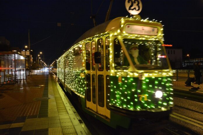 Świąteczny tramwaj