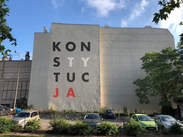 mural Konstytucja koncepcja fot. FB Piotr Kunowski