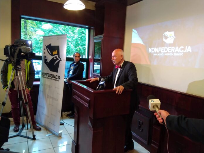 Janusz Korwin-Mikke w Poznaniu Konfederacja