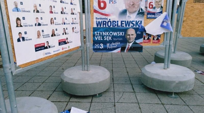 Poznań: Zerwane plakaty wyborcze. "Oszczędzili Wróblewskiego"