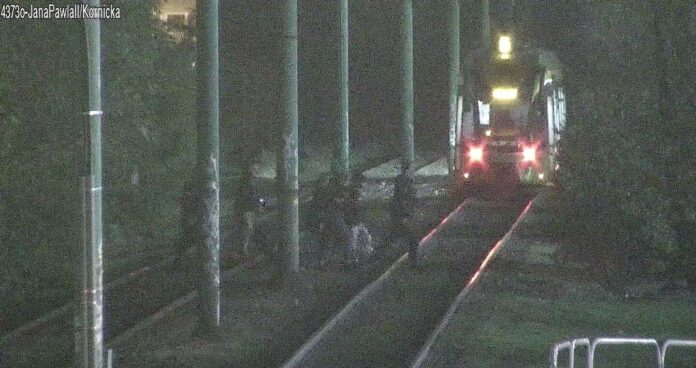 libacja na torach fot. straż miejska