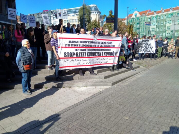 protest na Półwiejskiej