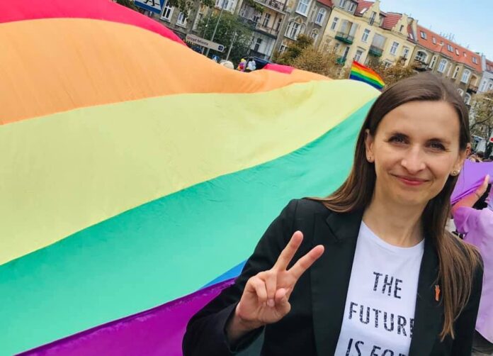 Sylwia Spurek podczas Marszu Równości fot. FB Sylwia Spurek