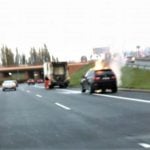 Poznań: Pożar samochodu na Górczynie