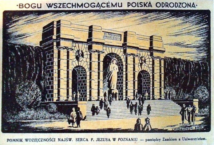 Pomnik_Wdzięczności_Najświętszemu_Sercu_Jezusa fot. L. Michałowski, Archiwum Biblioteki Uniwersyteckiej w Poznaniu