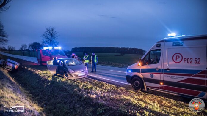 Wypadek 2 fot. OSP Koźmin Wielkopolski
