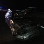 Wypadek na A2. Kolizja BMW i Audi, jedna osoba potrzebowała pomocy medycznej