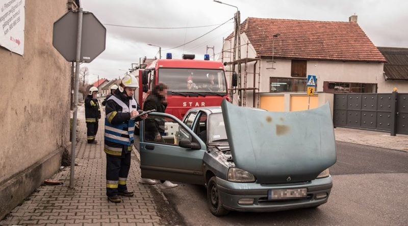 Koźmin Wielkopolski: Pożar samochodu