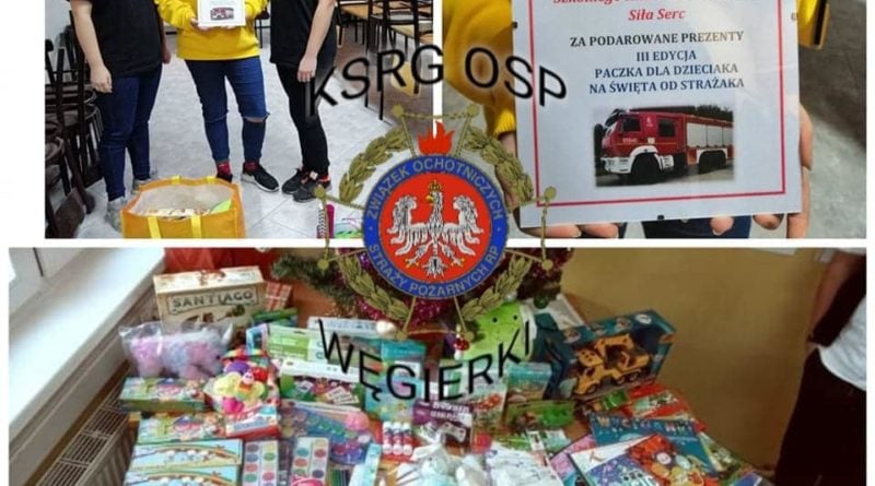 Września: Strażacy ochotnicy z OSP Węgierki zebrali górę prezentów!