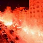 Poznań: Kibice uczcili rocznicę Powstania Wielkopolskiego racowiskiem