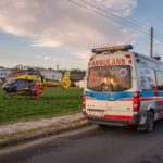 Koźmin Wielkopolski: Śmigłowiec LPR, kolizja drogowa i strażacy ochotnicy