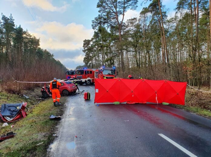 wypadek fot. Heavy Rescue SGRT OSP Mosina
