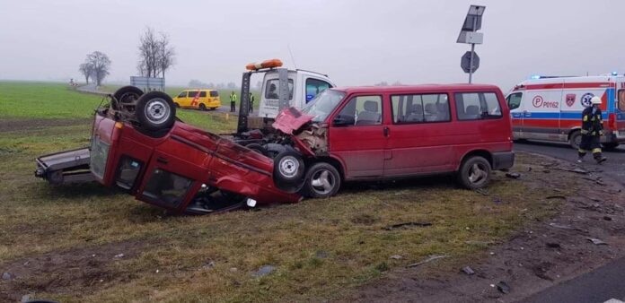 wypadek fot. OSP Kleszczewo