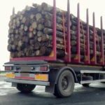 Ciężarówka z drewnem, kontrola fot. ITD