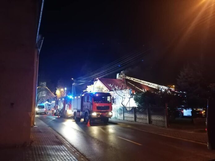 pożar fot. OSP Pecna