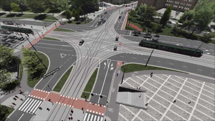 Tramwaj w Ratajczaka 4 fot. UMP