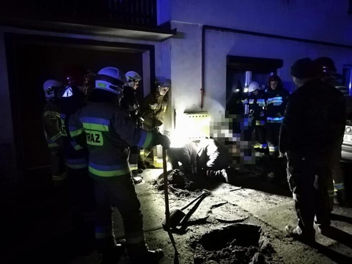 wyciek gazu fot. OSP Pakosław