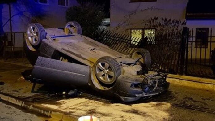 wypadek fot. OSP Luboń