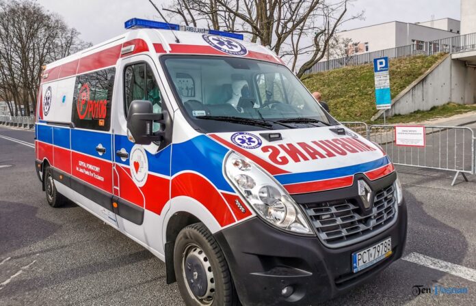 Szpital Zakaźny Szwajcarska ambulans karetka pogotowie strefa zero fot. Sławek Wąchała