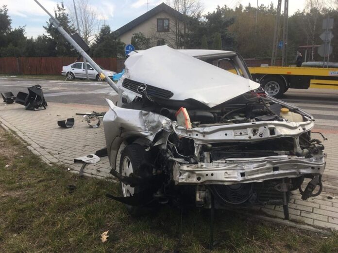 wypadek fot. OSP Dąbrówka Leśna