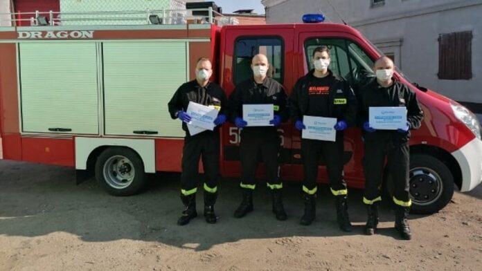 Maseczki fot. OSP Pleszew