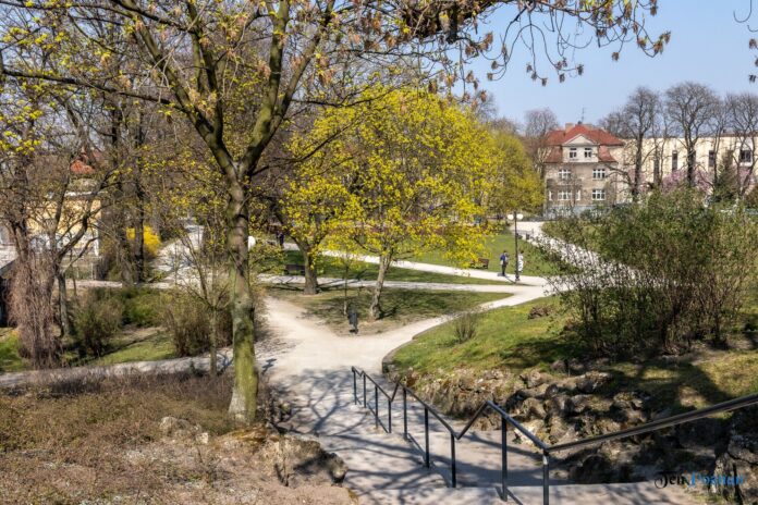Policja patrol Park im. H. Wieniawskiego Poznań fot. Sławek Wąchała