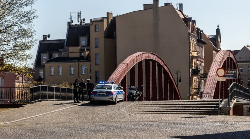 Policja Most biskupa Jordana interwencja fot. Sławek Wąchała