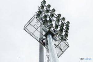 Oświetlenie na Stadionie Warty Poznań fot. Sławek Wąchała