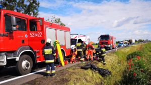 Oborniki: Tragiczny wypadek w Ocieszynie. Nie żyje motocyklista