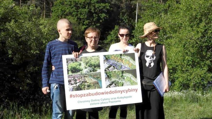 stop zabudowie Cybiny fot. Zieloni