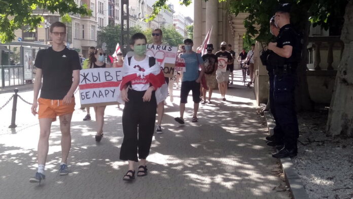 Białoruś demonstracja