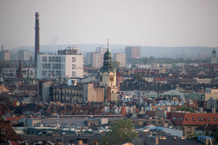 Poznań widziany z góry, z ulicy Piekary fot. Sławek Wąchała