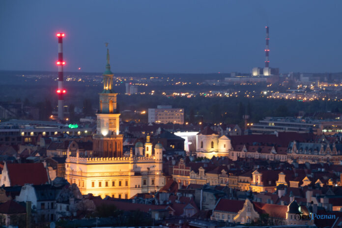 Poznań widziany z góry, z ulicy Piekary fot. Sławek Wąchała