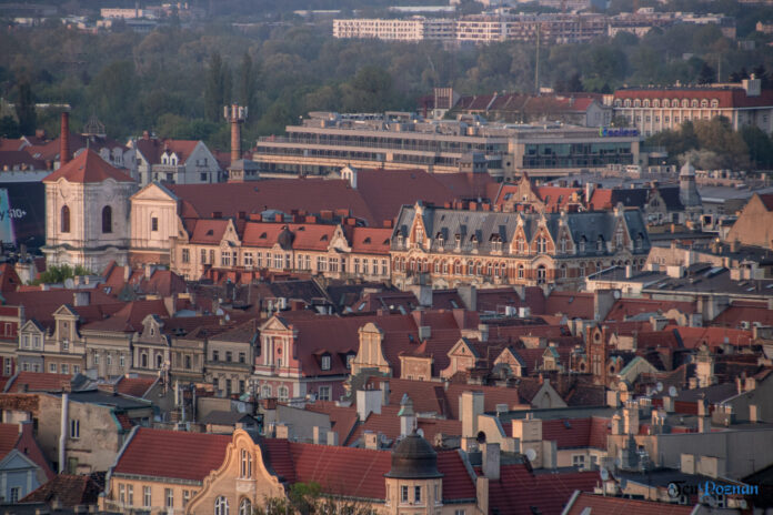 Poznań widziany z góry, z ulicy Piekary fot. Sławek Wąchała