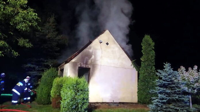 pożar fot. OSP Ślesin