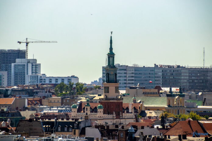 Poznań z wieży Katedry 2019 fot. Sławek Wąchała panorama
