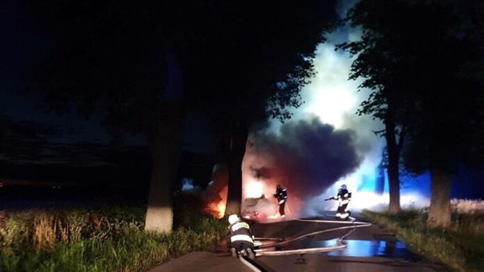 wypadek fot. OSP Trzemeszno