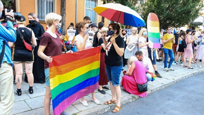 protest przeciw homofobii fot. S. Wąchała