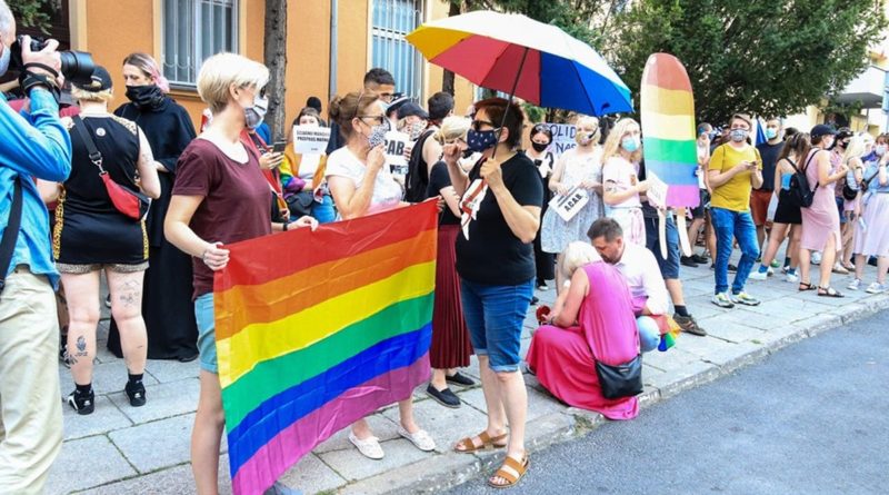 protest przeciw homofobii fot. S. Wąchała