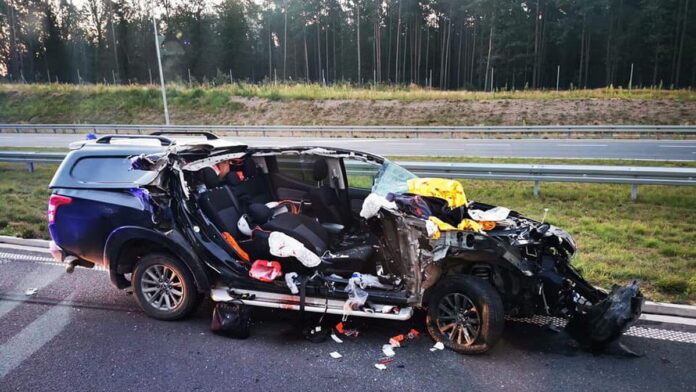 wypadek fot. OSP KSRG Śmigiel