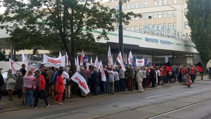 pikieta HCP fot. Solidarność