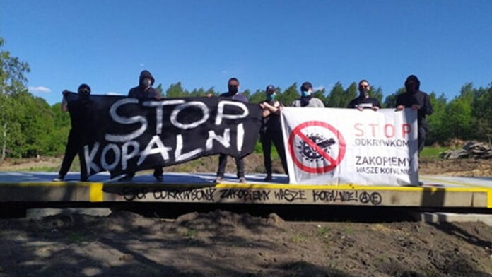 protest przeciwko kopalniom odkrywkowym fot. Zielona Fala
