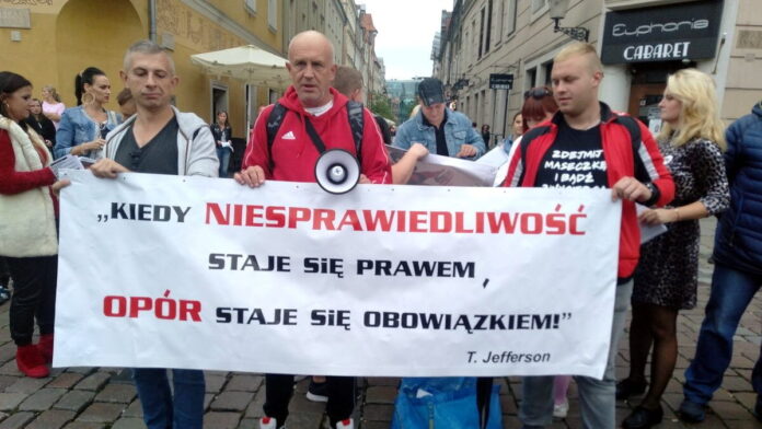 stop covid demonstracja
