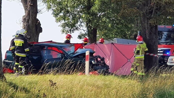 wypadek fot. PSP PIła