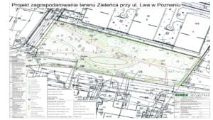 Poznań: Zaczyna się budowa zieleńca przy ulicy Lwa