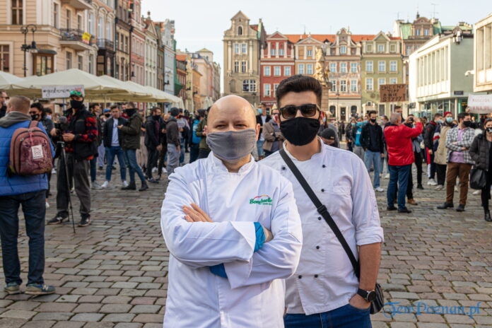 Gastronomia protest Poznań fot. Sławek Wąchała