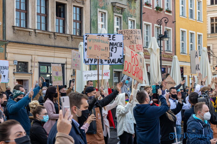 Gastronomia protest Poznań fot. Sławek Wąchała