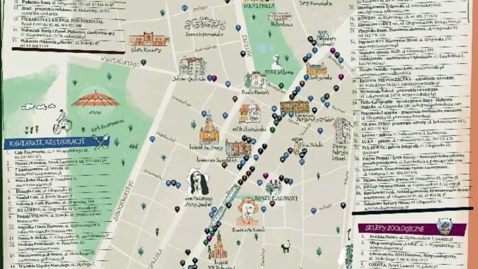 mapa Łazarza fot. UMP