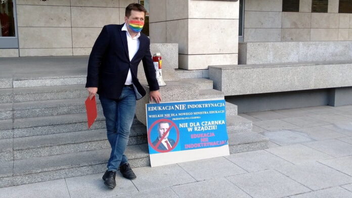 Marcin Staniewski, protest